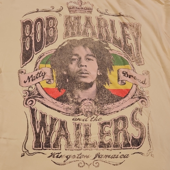 Zion Rootswear Bob Marley Tee - Light Yellow - Picture 3 of 3